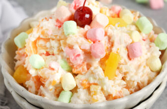 Simple Ambrosia Salad – Spend With Pennies