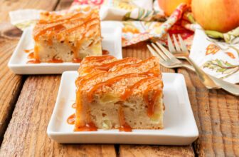 Apple Cake with Caramel Sauce