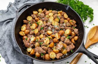 Steak Bites and Potatoes – thestayathomechef.com