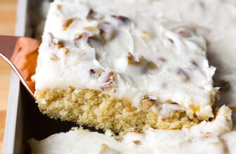 White Texas Sheet Cake – Cookies and Cups