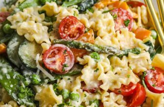 Creamy Pasta Primavera – Spend With Pennies