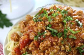 Home made Pasta Sauce Meaty & Flavorful