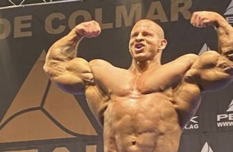 Michal Križo Reveals Lean Physique Over 300 Kilos in Visitor Posing Look