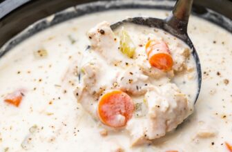 Gradual Cooker Creamy Rooster Soup