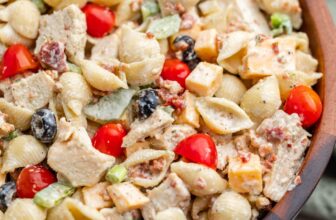 Hen Bacon Ranch Pasta Salad