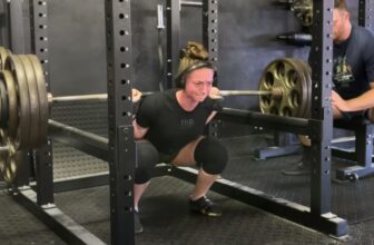 Powerlifter Natalie Richards (57 KG) Squats 179.1 Kilograms (395 Kilos) in Coaching