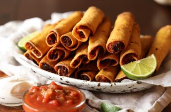 Tacky Rooster Taquitos – Cookies and Cups