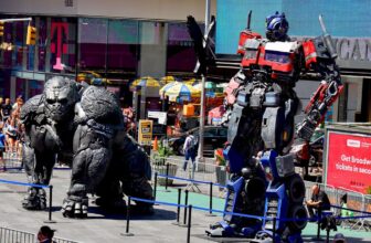 Take a look at Optimus Primal and Optimus Prime Chilling in Instances Sq.
