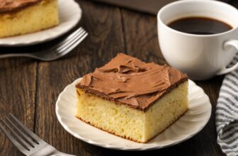 Yellow Cake with Chocolate Frosting