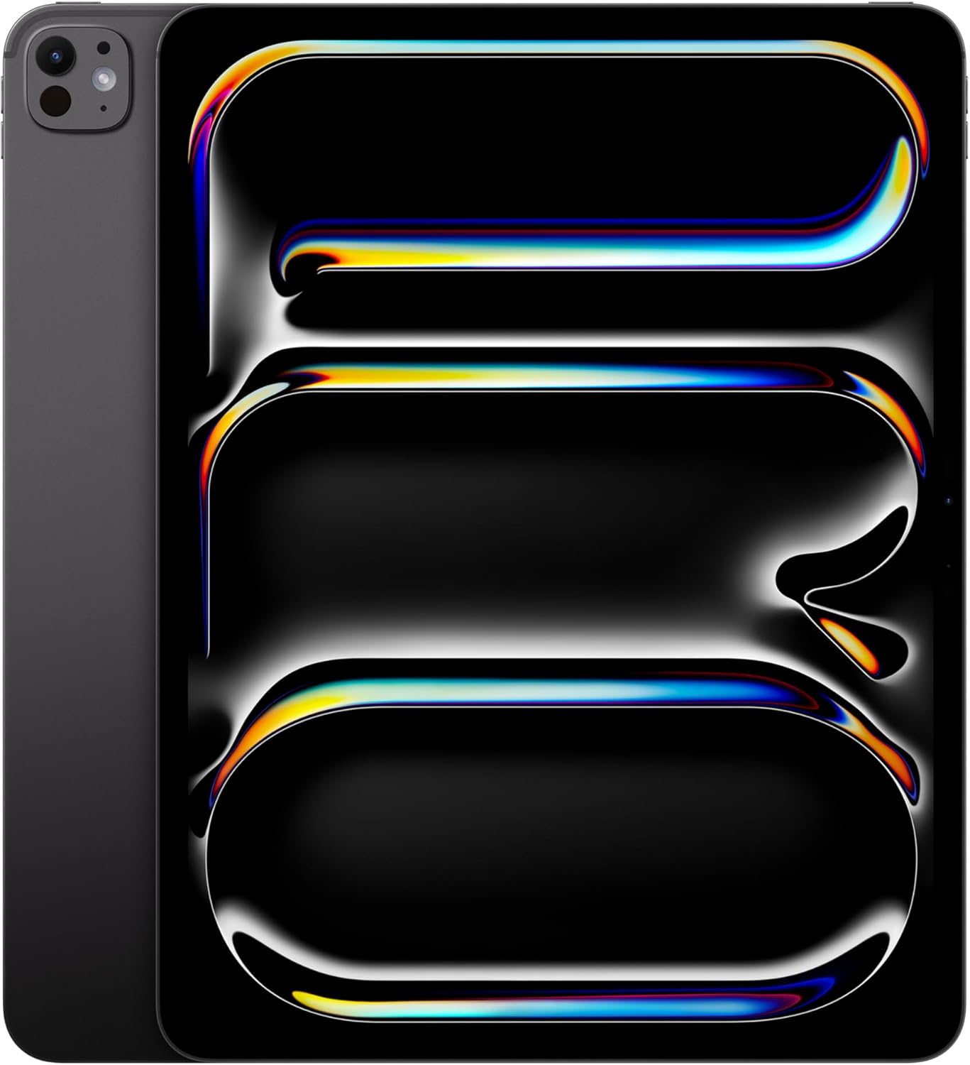 Apple iPad Pro 13-Inch (M4): Built for Apple Intelligence, Ultra Retina XDR Display, 256GB, 12MP Front/Back Camera, LiDAR Scanner, Wi-Fi 6E, Face ID, All-Day Battery Life — Space Black